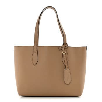 burberry reversible tote camel|BURBERRY Grainy Calfskin Haymarket Check Small Reversible .